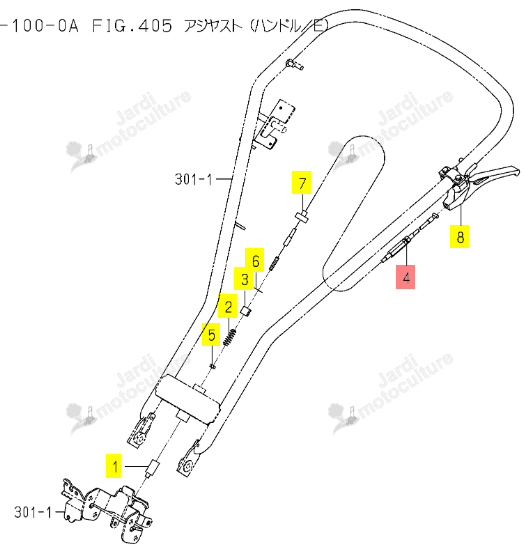 CÂBLE ISEKI 1149-454-001-00