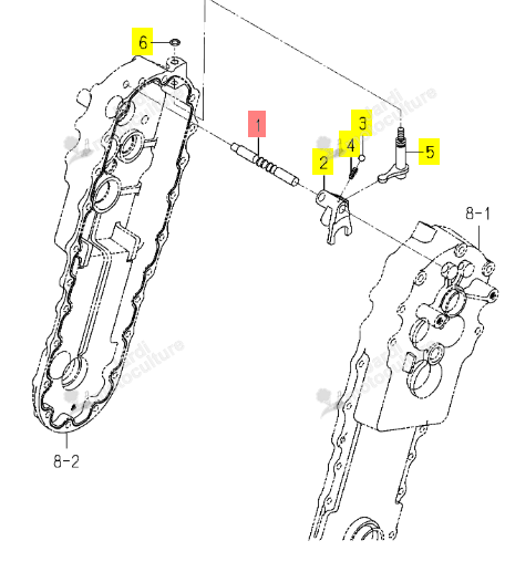 Axe de Fourchette Iseki 1154-256-002-10