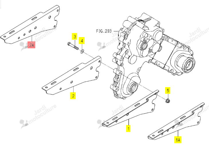 Châssis Avant Droit Iseki 1138-101-002-20