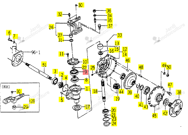 Roulement Iseki 1594-434-001-00