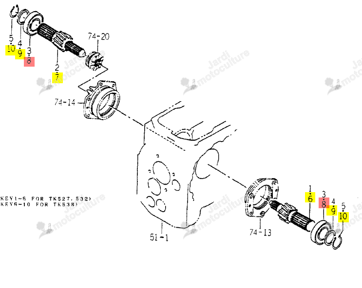 Roulement Iseki 1594-306-001-00