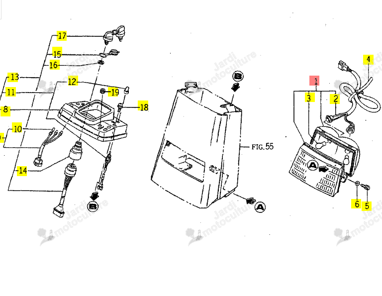 KIT PHARES ISEKI 1593-622-250-00
