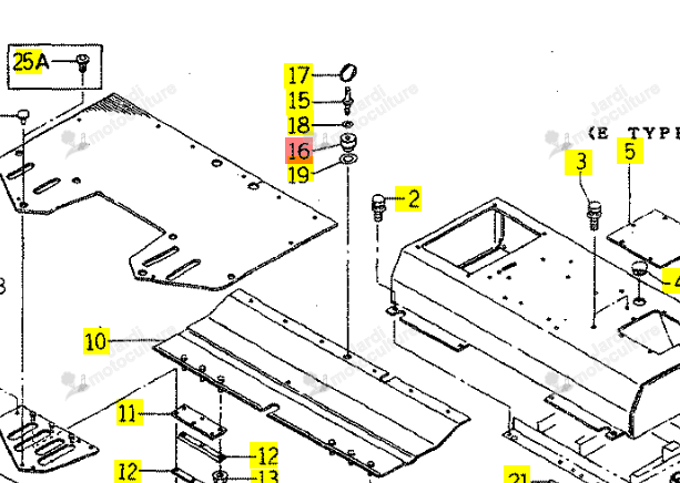 Silentbloc Iseki 1593-616-004-20
