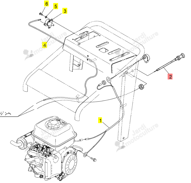 CÂBLE STARTER ISEKI 0386-410-011-1
