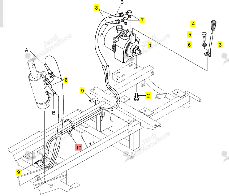 Collier plastique faisceau Iseki 0384-420-015-0