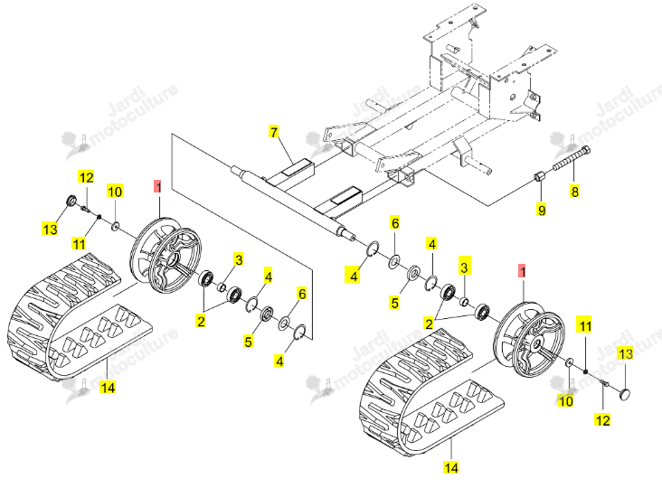 ROUE AV ISEKI 0382-330-011-0