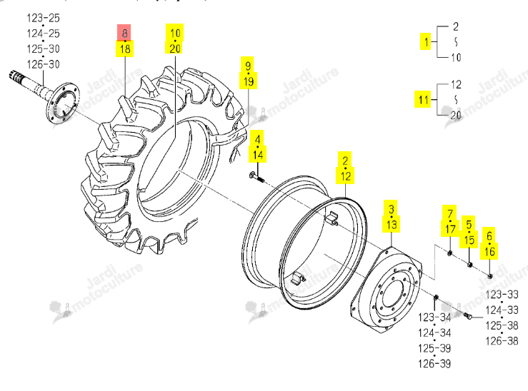 PNEU AGRAIRE ISEKI 1426-361-211-10