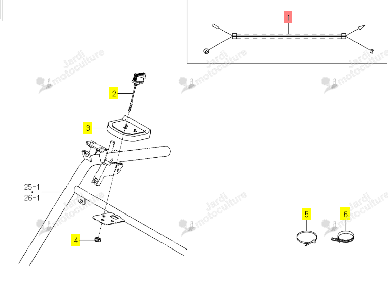 Faisceau d'Interrupteur Iseki 1157-621-001-00