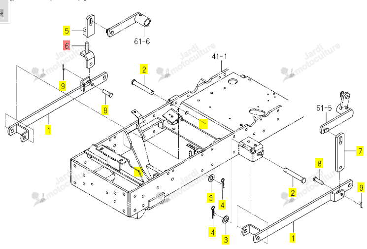 Equerre de Fixation Iseki 1725-553-520-00