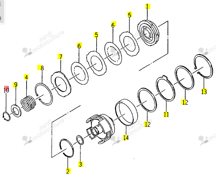 Circlips ISEKI 1688-211-508-00