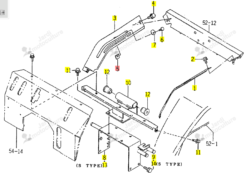 ARRETOIR ISEKI 1672-608-200-00