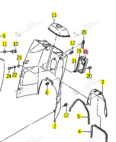 Boîtier Fusibles Iseki 1672-603-200-00