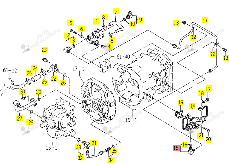Raccord ISEKI 1656-509-310-10