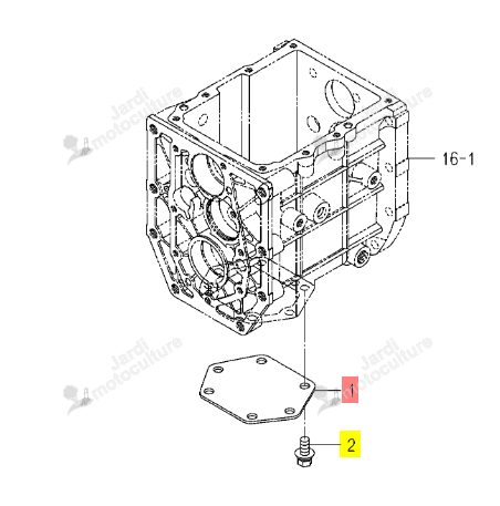 Couvercle Iseki 1682-255-001-00