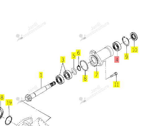 ROULEMENT 6204 ISEKI 1724-640-011-00