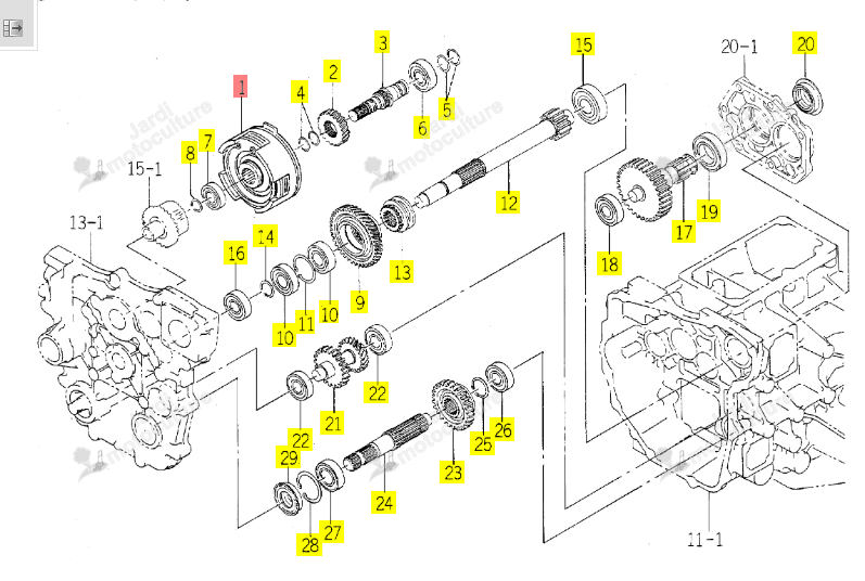 Embrayage PTO Iseki 1725-219-210-00