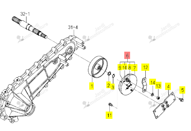 FREIN ISEKI 1728-310-210-00