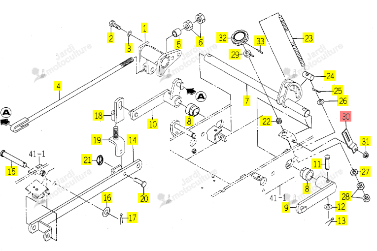 Support Iseki 1725-553-006-00