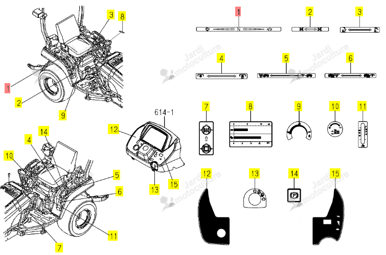 Autocollant Iseki 1725-902-001-00