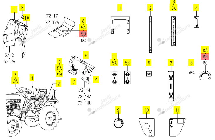 Autocollant Sélection Iseki 1725-902-077-00