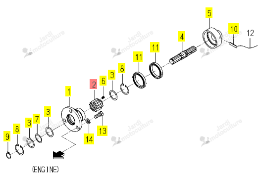 Flector Iseki 1705-132-002-00