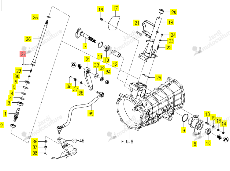 Goupille Iseki 1703-406-004-00