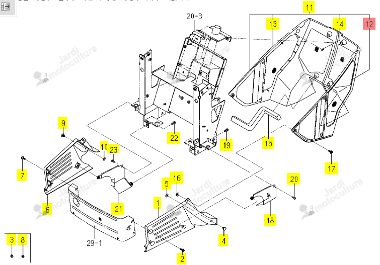 GRILLE ISEKI 1703-604-331-00