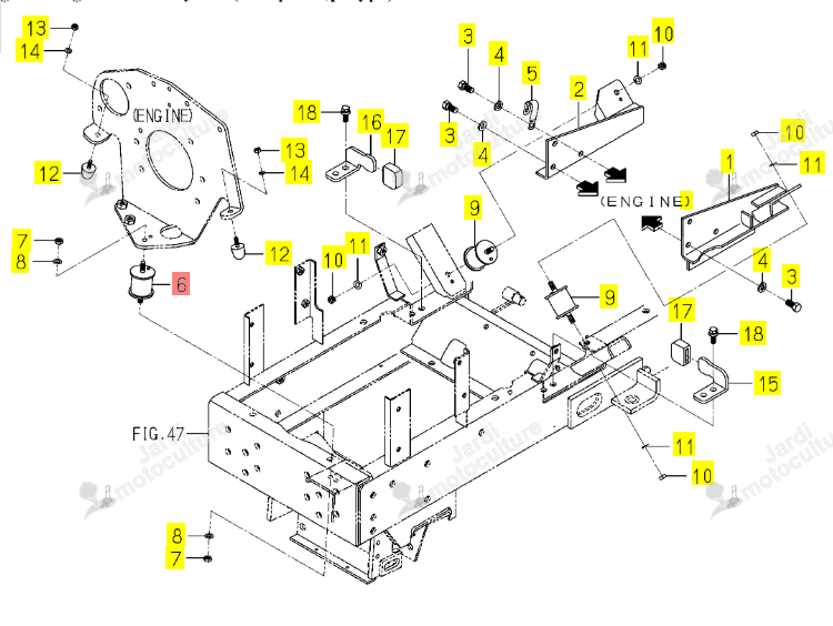 Silentbloc Iseki 1705-101-001-00