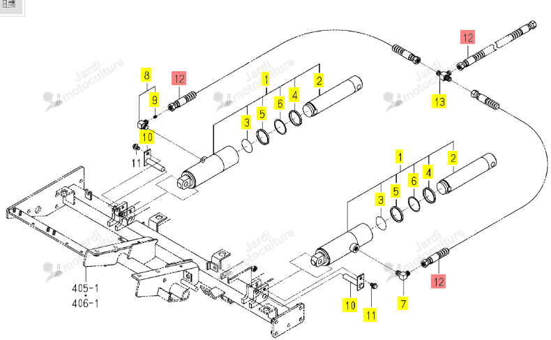 Flexible Iseki 1705-408-260-00