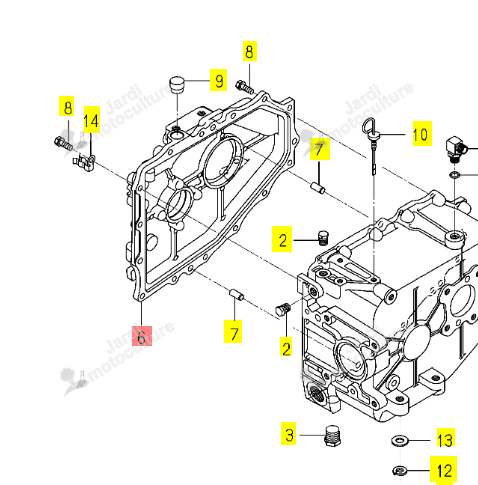 Carter Transmission Droit Iseki 1728-201-072-30
