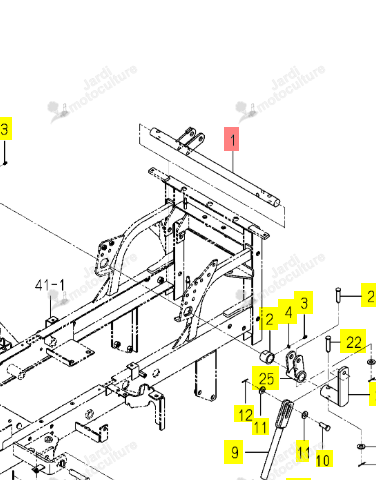 Barre de Relevage Iseki 1728-553-760-00