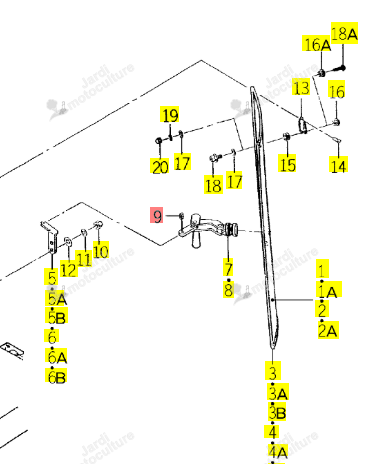 Goupille Ressort Iseki 1719-740-005-00