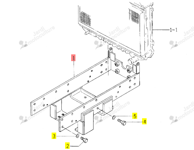 Faux-Chassis Iseki 1636-410-210-10