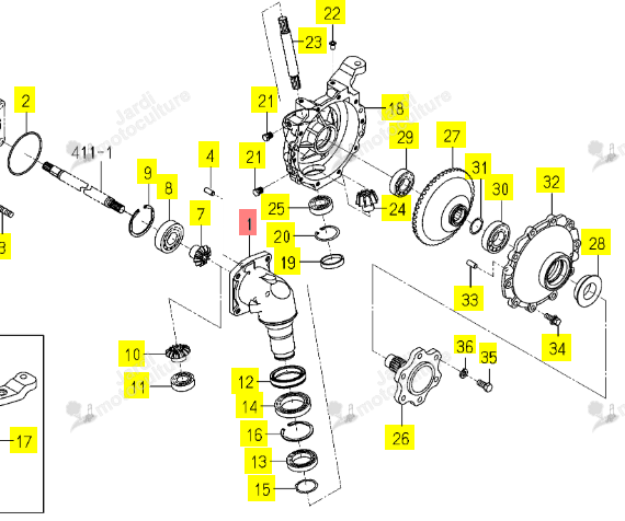 Pivot Iseki 1636-434-004-40