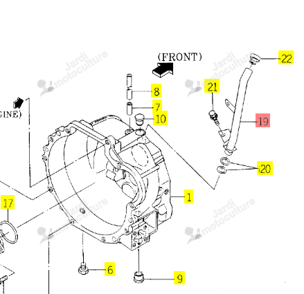 Tube Iseki 1636-120-210-00