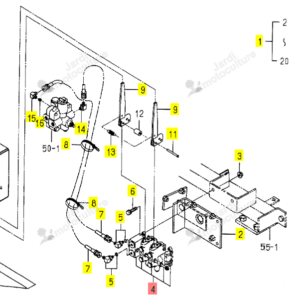 Distributeur ISEKI 1636-505-200-00