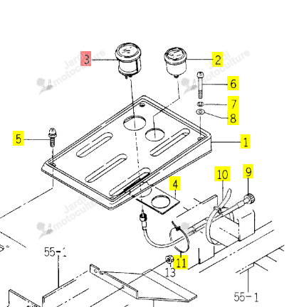 COMPTEUR ISEKI 1636-622-400-00
