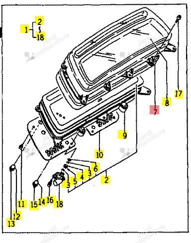 Entretoise Iseki 1614-670-240-00