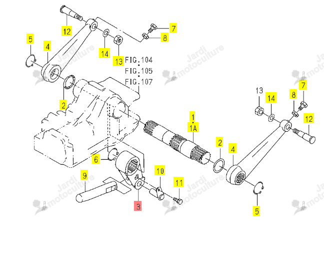 BRAS ISEKI 1617-502-002-00