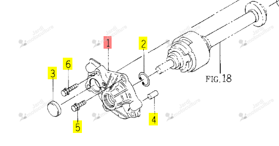Flasque Iseki 1620-221-051-00