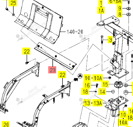 Support AR Iseki 1620-626-230-10