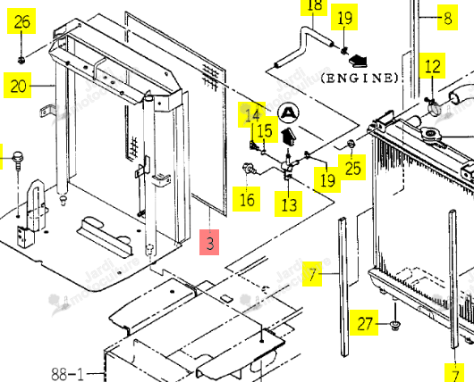 ECRAN ISEKI 1650-102-004-00