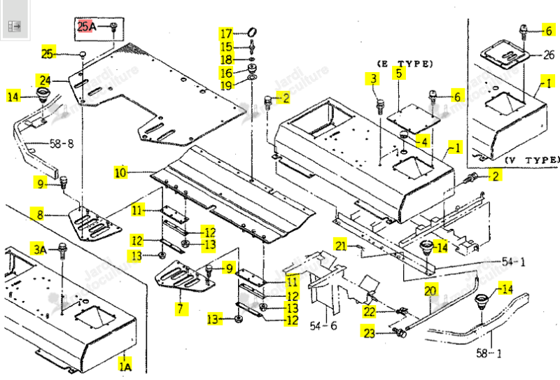 Rivet ISEKI 1636-611-011-00