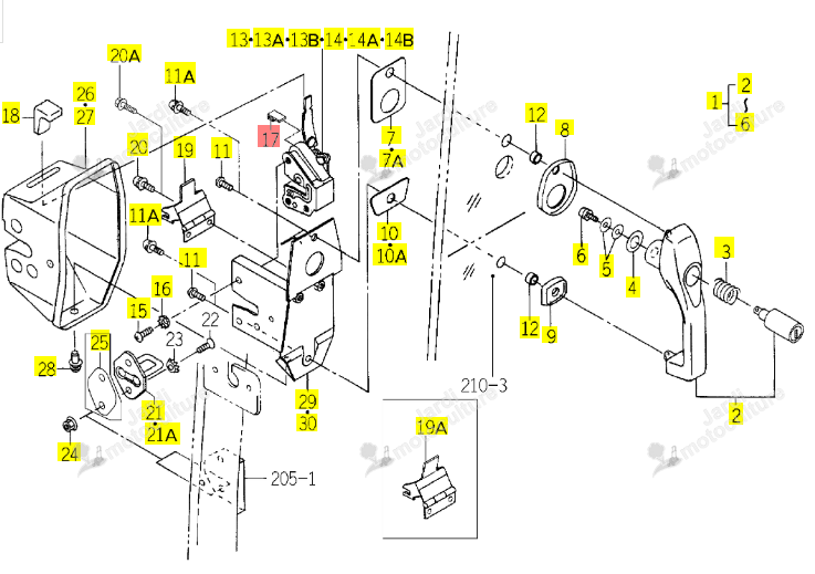 Joint Serrure Iseki 1729-733-014-00