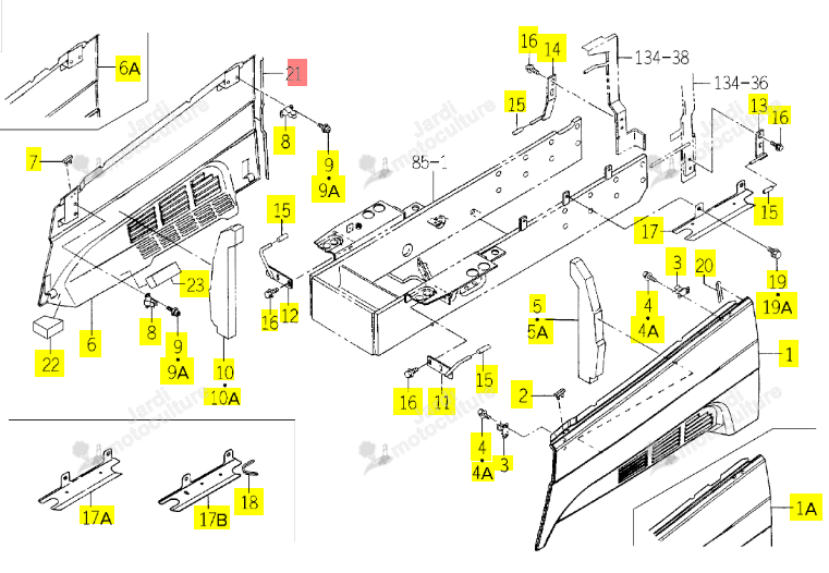 Isolant Latéral Droit Iseki 1729-604-052-00