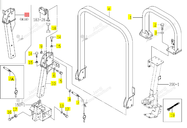 Support Arceau Iseki 1742-702-830-00