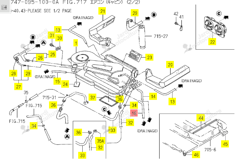 Suspension Iseki 1719-611-520-10