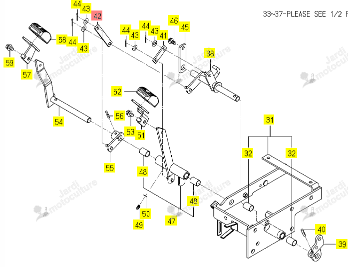 Platine I 16X107 Iseki 1725-272-085-00