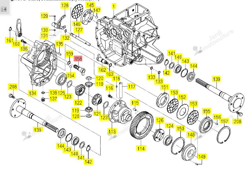 Came de frein Iseki 1725-310-710-00