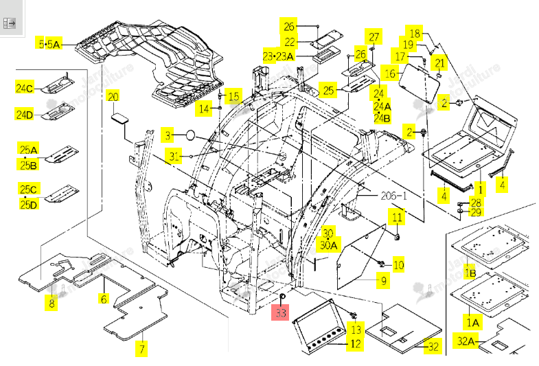 Obturateur ISEKI 1742-630-051-00